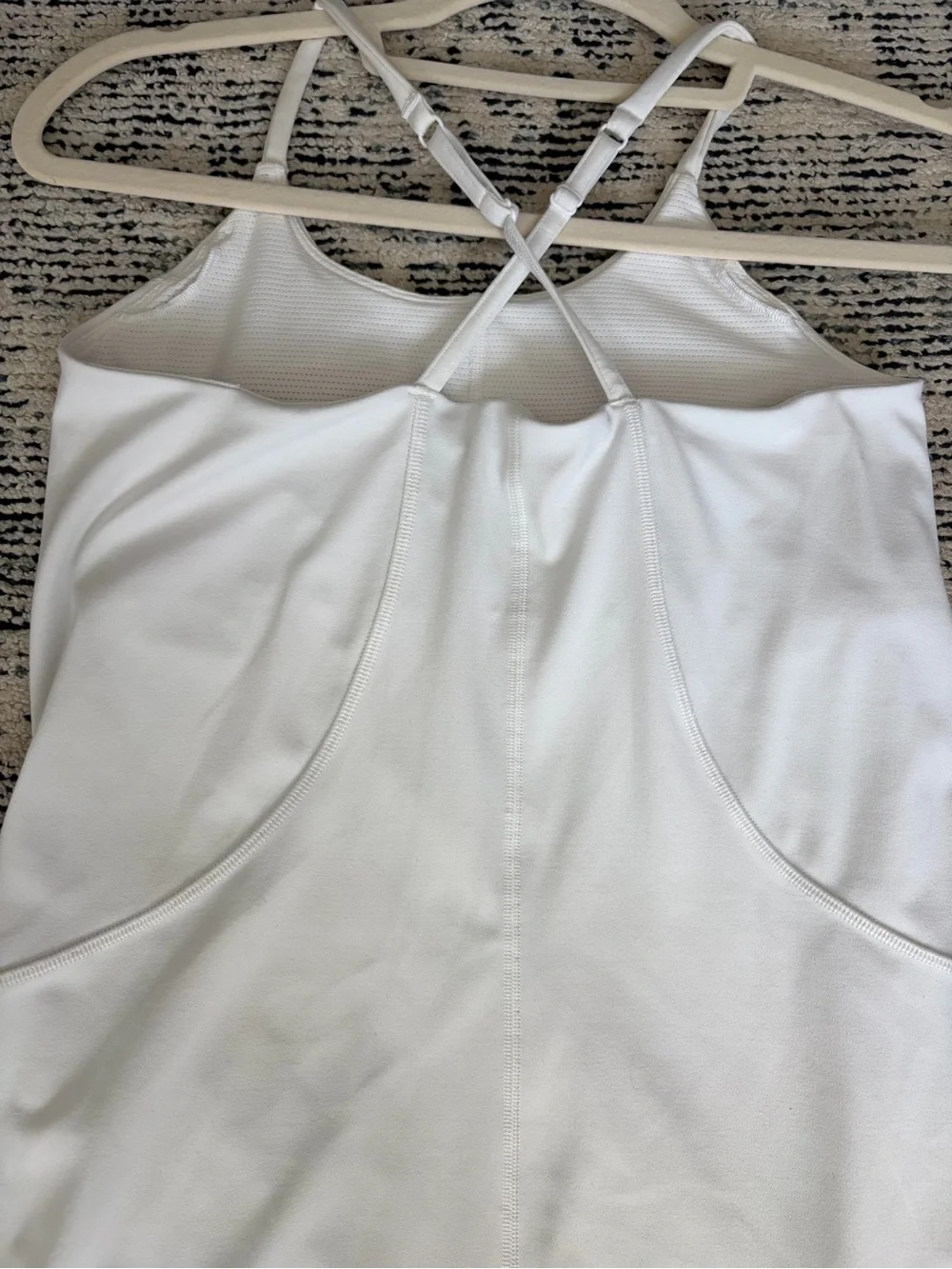 ATHLETA GIRL Athletic dress with built in liner - White Size 14